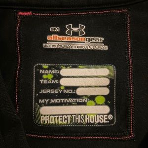 Under armor active wear set black/pink